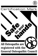 Emily Alexander at the Backworking Osteopathic Practice is Registered with the General Osteopathic Council GOsC Safe in our hands